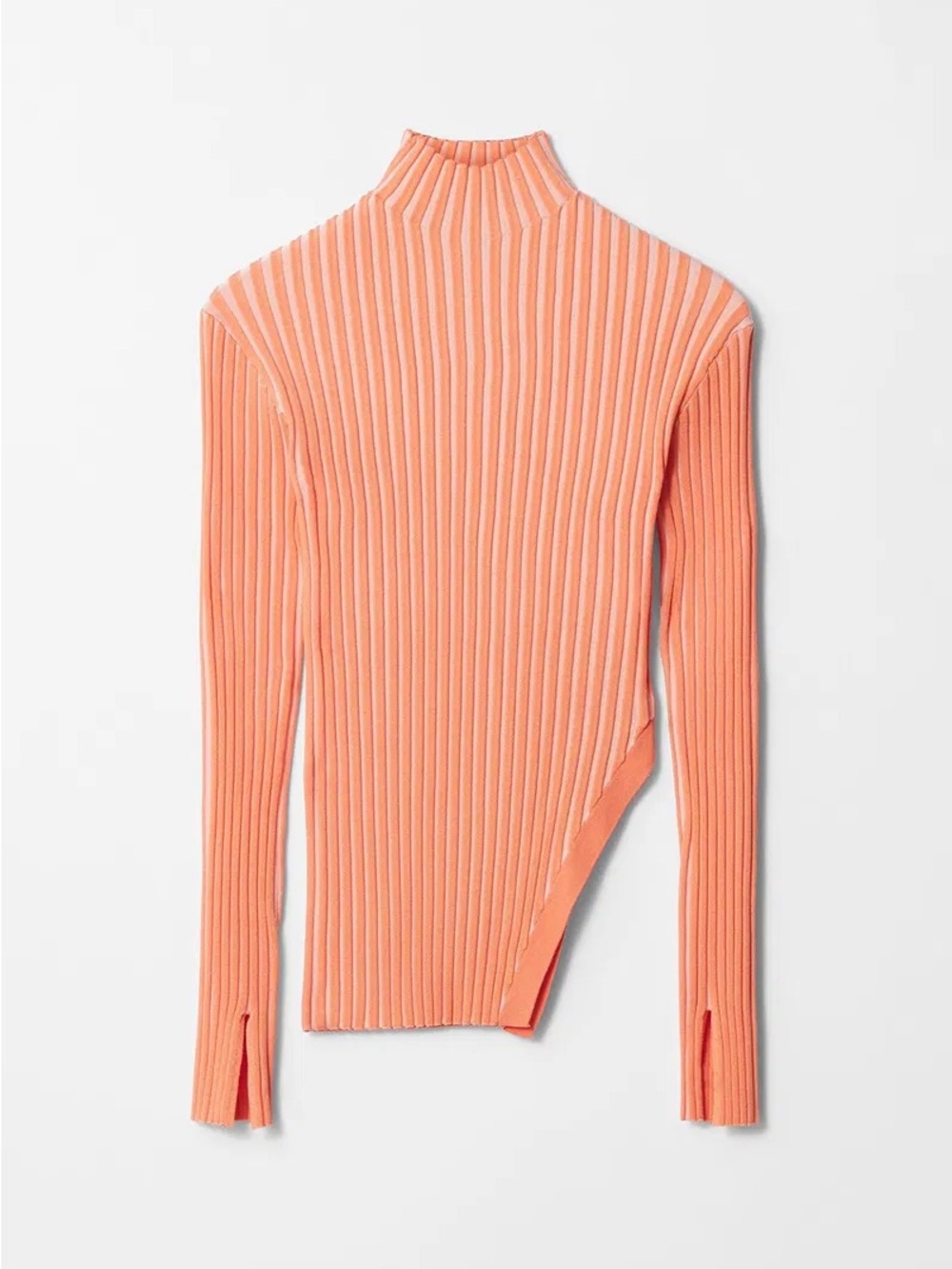 Other Stories Asymmetric Rib-Knit Top
